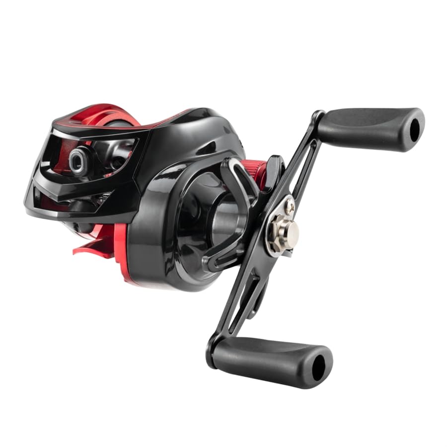 Rooblinos BR Baitcasting Fishing Reel Lightweight Aluminum Spool Fishing Reel 17.6Lbs Max Drag Magnetic Braking System 7.2:1 High-Speed Gear Ratio Saltwater Freshwater Baitcaster Reels
