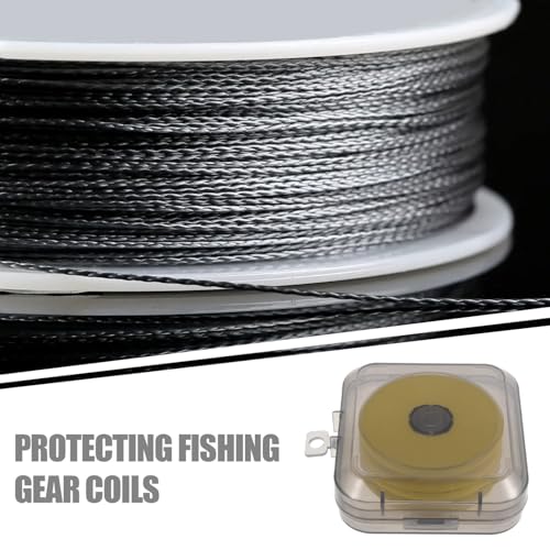 Fishing Line Storage Box with Spool Fishing Line Spooling Accessories Compact Organizer for Anglers for Outdoor Use
