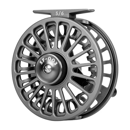 SF SF-003 Fly Fishing Reel for Fly Fishing with Aluminum Alloy Body, Easy Spool Change for Freshwater