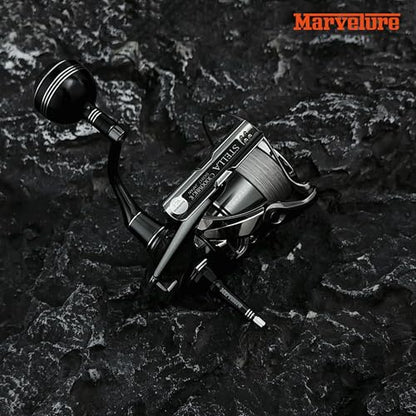 Reel Stand 1.7 inches (44 mm) Protect Reel from Rock Compatible for Shimano Stradic Stella Vanford, Daiwa Certate Exist - color: Black Silver
