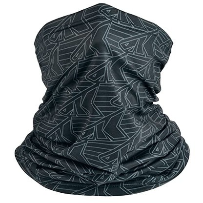KastKing Sol Armis Neck Gaiter - UPF 50 Face Mask - UV Sun Protection Mask for Men & Women, Fishing, Hiking - color: D: Black Repeating Logo (Size: 19"x9.5"), size: One Size