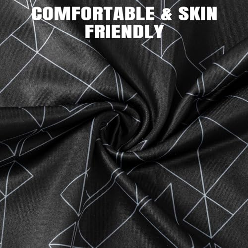 HONGTEYA 6 Pack Summer Neck Gaiter, UV Protection Cooling Face Mask Breathable Bandana Head Scarf Face Cover for Men Women - color: Skull Print