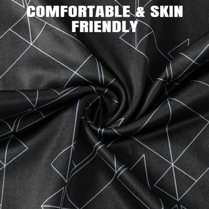 HONGTEYA 6 Pack Summer Neck Gaiter, UV Protection Cooling Face Mask Breathable Bandana Head Scarf Face Cover for Men Women - color: Skull Print