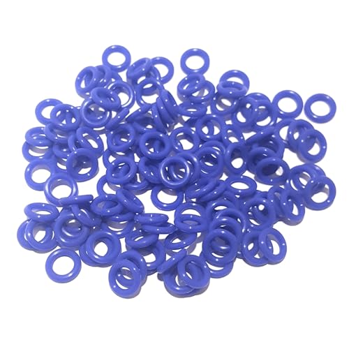 Reaction Tackle Wacky Rig Tool and O-Rings for Soft Plastic Worms, Bass Fishing Wacky Rig and Neko Rig Stick Bait Setup for Largemouth and Smallmouth - color: 125 June Bug O-rings