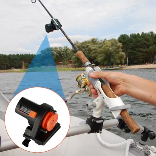 Joyzan Fishing Line Counter, 999m Depth Finder Spooler Electronic Digital | Length Display Portable Fish Finderdepth Gauge Tackle Tool Accurate Manual Meter Gear Winder Spooling Trolling Jigging
