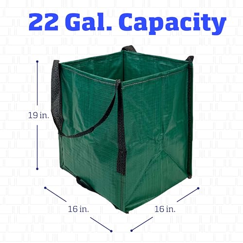 DURASACK Heavy Duty Storage Tote Bag 22-Gallon, Green, Pack of 4 | Rugged Woven Polypropylene Moving Bag, Reusable Self-Standing Design, Holds up to 500 Pounds - color: Green, size: Pack of 4