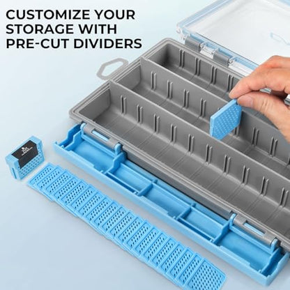 Calamus DryVault Waterproof Tackle Box, Sturdy 3600 Tackle Trays, Fishing Tackle Box Organizer With Removable Dividers, Lure Box and Terminal Tackle Storage - size: 3600(1 Pack)