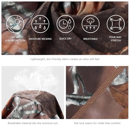 BASSDASH 4 Pack UPF 50+ UV Protection Neck Gaiter Sun Protector for Fishing Hunting Kayaking Hiking Cycling Outdoor - color: Collection E