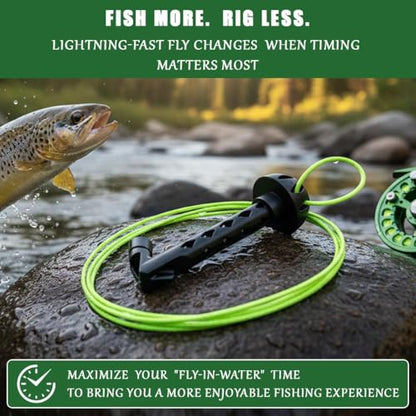 Magnetic Fly Fishing Threader – Easy Tippet Threader Tool for Small Flies, Fly Tying & Rigging Accessory for Anglers, Quick & Precise Line Threading Tool