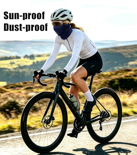 Fishing Neck Gaiter, Sun Protection Face Mask, Cooling Neck Shield Scarf Cycling Balaclava Bandana for Men and Women - color: Navy