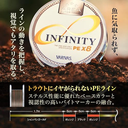 VARIVAS Area Super Trout Infinity PE x8 - size: 5.6 lb (#0.2) 75m