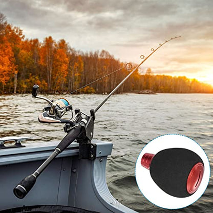 PATIKIL Fishing Reel Handle Knob, Lightweight EVA Fishing Reel Power Knob Handle Grip for Fishing Reel Replacement Parts - color: Red