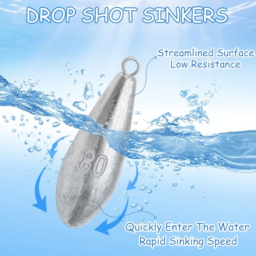 Fishing Weights Sinkers Bank Fishing Lead Sinkers | Bullet Fishing Weights Ocean Saltwater Surf Fishing Gear Fishing Assortment 1oz 2oz 3oz 4oz - style: 1oz -10pcs