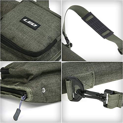 Lixada Fly Fishing Rod Case,Portable Fishing Tackle Bag,Canvas Fishing Pole Storage Bag Fly Rods Reels Durable Carry Case - color: Fly Fishing Set