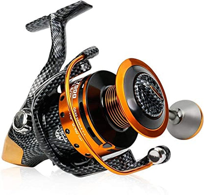 Burning Shark Fishing Reels- 12+1 BB, Light and Smooth Spinning Reels, Powerful Carbon Fiber Drag, Saltwater and Freshwater Fishing - size: TT4000