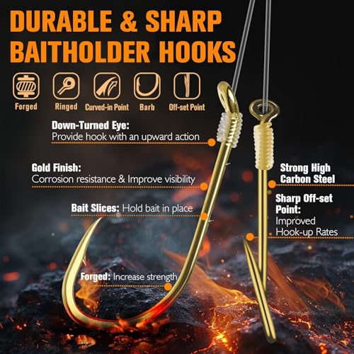 Dovesun Crawler Harness Walleye Rigs with Dual-Wing Blade, Float Walleye Spinner Rig for Slow Trolling (0.25 mph), Fluorocarbon Worm Harness, 2 Hook Walleye Fishing Rigs, 7 Pack - size: Dual #4 Baitholder Hooks