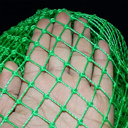 Fishing Net Replacement Netting Fishing Landing Net Replacement Net for Freshwater Saltwater Fishing Green 6 Sizes - color: Diameter 14inch/35cm