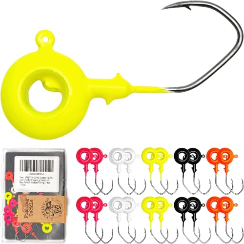 20 Pcs Crappie Jigs Kit, Scent Holder Crappie Jig Heads for Bass Panfish Walleye Fishing, 1/8oz, 1/16oz - color: 1/8oz - 20 Pcs