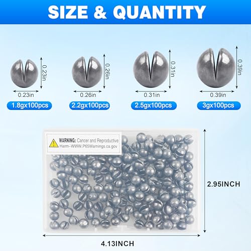 100pcs Split Shot Fishing Weights Removable Round Fly Fishing Line Sinkers Reuseable Clip On Weights Freshwater Saltwater Split Shot Fishing Sinkers - style: 100pcs-3g