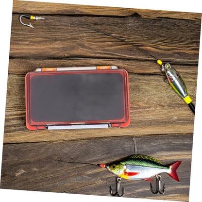 Toyvian 2pcs Fly Hook Storage Box Fishing Lure Case Fishing Hook Organizer Small Parts Organizer Fishing Tackle Binder Fishing Lure Hanger Storage Case Pp Orange