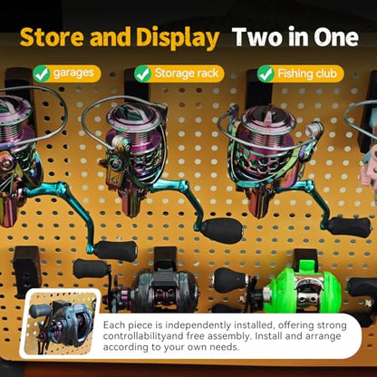 Spinning Fishing Reel Holder Reel Storage Holder Fishing Reel Wall Mount Rack (Spinning Reels, 6) - style: Spinning Reels Use