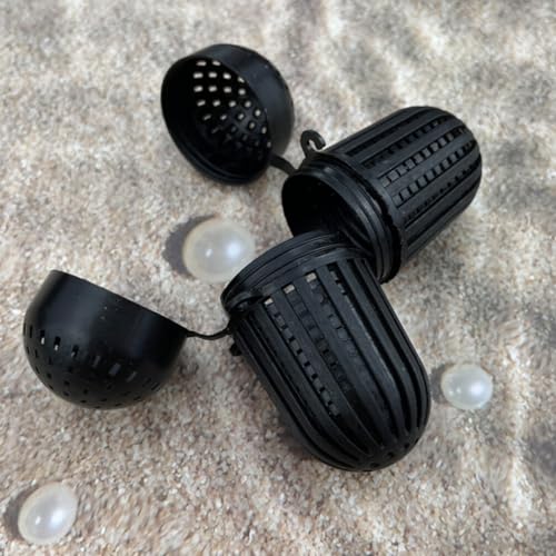 Yardwe EEL Bait Cage 20Pcs Plastic Fishing Bait Holder for Shrimp EEL Worms - Portable Durable Trap for Outdoor Fishing 2.24X1.29X1.29 Inch
