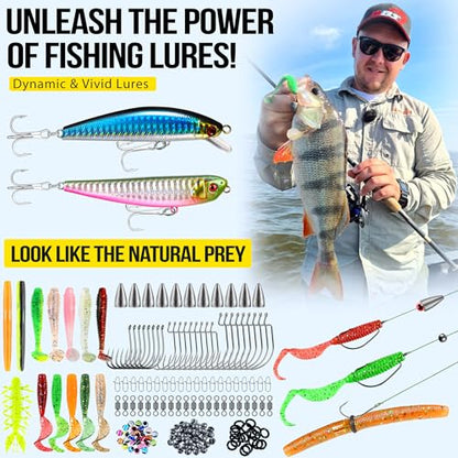 PLUSINNO Fishing Backpack with Tackle Boxes,Fishing Gear,42L Waterproof tackle Backpack with Rod Holders,Lures,Tools,Pliers & Accessories, Fish Gifts for Men - color: Khaki With Tools