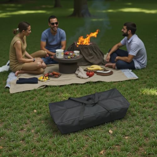 Heavy Duty Water-Resistant Long Duffle Bag - XL Canopy & Roof Tent Storage Organizer for Poles, Grill Tools, Hammock & Fishing Rods with MOLLE Straps (35''(L) x7.87''(W) x7.87''(H)) - size: 35''(L)x7.87''(W)x7.87''(H)