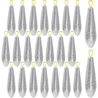 Landhoow Drop Shot Fishing Sinker Weights Kit Freshwater Catfishing Fishing Sinker Bass Casting Removable Line Saltwater Streamlined Snap Weight for Trolling Surf Tackle - size: 2.1 oz