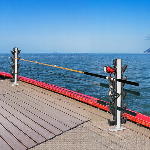 Fishing Rod Holder for Boat, Crappie Rod Holder for Transportation & Storage，Heavy Duty Angler Accessory for Fishing Boat & Pontoon boat (8 Rod) - style: 8 Rod Holder