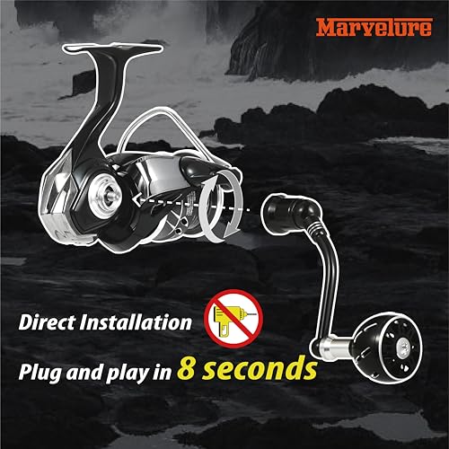 Power Handle Compatible for Daiwa Fuego LT, Ballistic LT, Tatula LT, Exceler LT 1000-4000 Spinning Reel Replacement Handle - size: For Tatula LT / Exceler LT 1000-4000, style: Elite