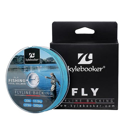 Kylebooker Fly Fishing Dacron Braided Backing Line Abrasion Resistant Trout Fly Line 20lb/30lb - color: Blue, size: 30LB 273m/300yds
