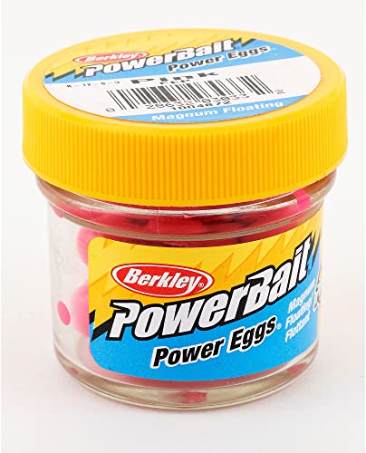 Berkley Trout/Salmon Power Eggs Floating Magnum Bait,Pink,1 Pack