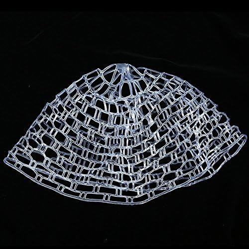 EBTOOLS Depth 10.6inch Rubber Fishing Mesh, Fly Fishing Net Fish Landing Net Replacement, Trout Bass Net Soft Rubber Mesh Catch and Release Net