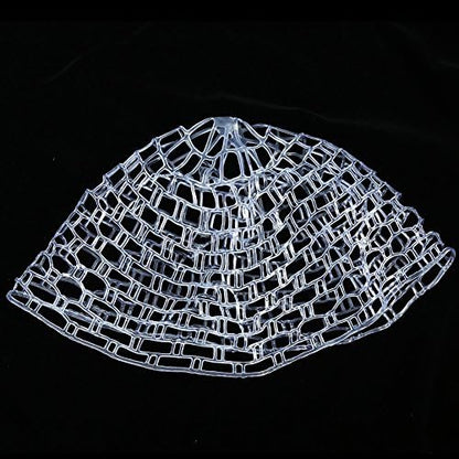 EBTOOLS Depth 10.6inch Rubber Fishing Mesh, Fly Fishing Net Fish Landing Net Replacement, Trout Bass Net Soft Rubber Mesh Catch and Release Net