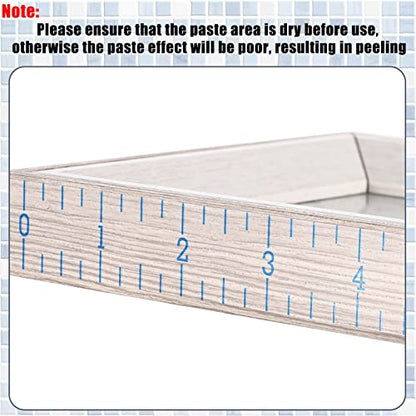 6 Pcs Fish Ruler Decal Fish Measuring Tape Sticker for Boat Adhesive Fishing Ruler Transparent Waterproof Fish Sticker Clear Tape Measure for Boats Kayak Net Gaff Fishing Accessories