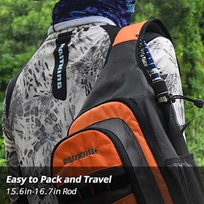 KastKing Compass Telescopic Fishing Rods and Combo, Sensitive Graphite Composite Blank, Easy to Travel, Packs to Just 17" in Length, Stainless Guides and Ceramic Rings, Combos w/ 4+1BB Spinning Reel - size: 6'0" - Medium, style: Spin - Rod