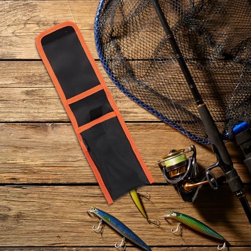 Housoutil Fishing Tackle Storage Bag Multi-function Oxford Cloth Soft Lure Binder Waterproof Bait Wallet Organizer Medium Size for Outdoor Angling and Kayak Trips