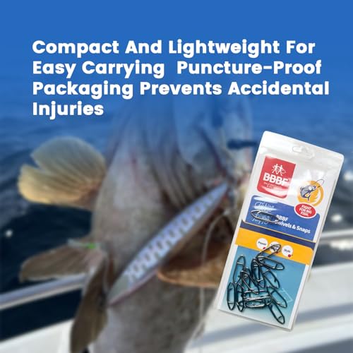 70-Pack Fishing Quick Speed Clips Swivels & Speed Clips Kit - Quick Change Saltwater Tackle with Barrel Swivels, Topwater Lure Clips, Freshwater & Saltwater Fishing Gear