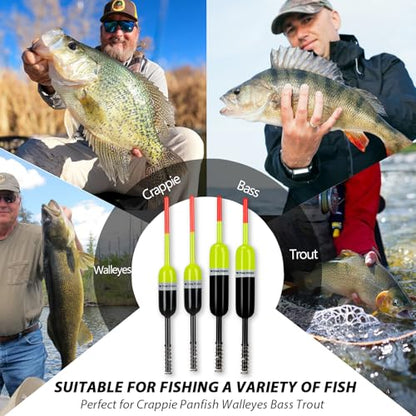 THKFISH Fishing Bobbers Fishing Floats and Bobbers Slip Bobbers for Fishing Balsa Floats Crappie Fishing Bobbers Fixed Bobber (1.5"X0.59"X5.4") (2.5"X0.59"X5.4") - color: 2.5"X0.59"X5.4"-10pcs