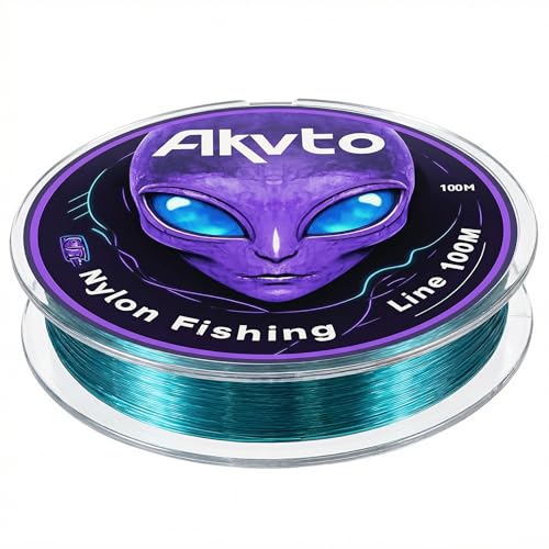 Monofilament Fishing Line, 16LB/50LB Catfish Line, Nylon Material Fish Wire - 100M/109Yards Tested for Freshwater and Saltwater Fishing - color: Blue, size: 0.52MM/40.7LB