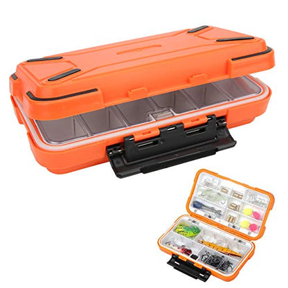 ABS Fishing Tackle Box, Transparent Inner Cover, Removable Compartments, Large Capacity, for Fishing Tools Storage
