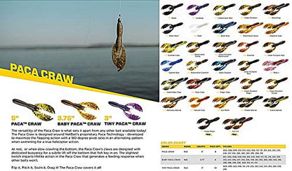 NetBait Paca Craw Soft Plastic Crawfish Lure Hollow Body Bass Fishing Plastic Bait - color: Okeechobee Craw, style: Paca Craw