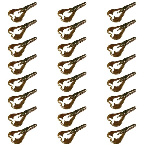 Lunker City Fishing 3" or 4" Karate Craw 3 Pack Bundle Soft Plastic Crawfish Bass Lure Open Claws Bait, 21 Pcs, Made in The USA - color: Bama Craw, size: 3 Inch