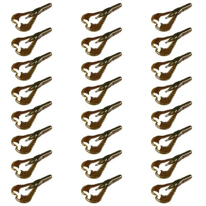 Lunker City Fishing 3" or 4" Karate Craw 3 Pack Bundle Soft Plastic Crawfish Bass Lure Open Claws Bait, 21 Pcs, Made in The USA - color: Bama Craw, size: 3 Inch