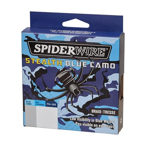 SpiderWire Stealth Braid Fishing Line - color: Blue Camo, size: 125yd, style: 10lb Break Strength