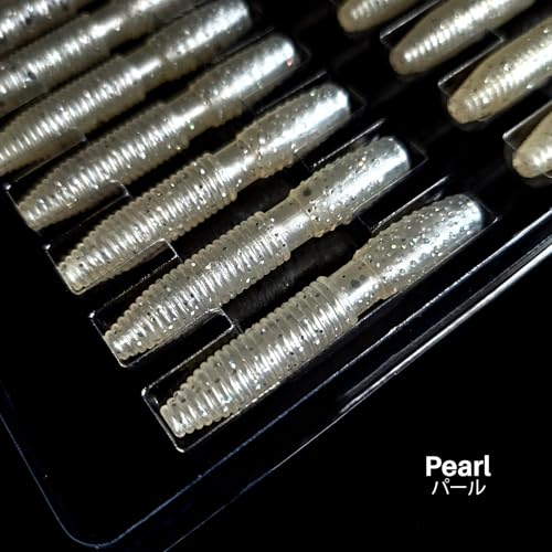 Ray Mini Stick Bait 16pc/Pack 1.75 Inch Fishing Lures Design for Bass, Trout, Panfish, Perch, Crappie, Must-Have Fishing Bait. - color: Pearl