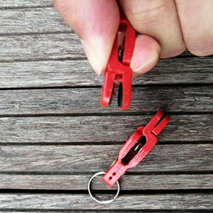 Line Clip Snap Weight Release Clip for Offshore Fishing Planer Board Kite Heavy Tension Snap Release Clip Downriggers Outrigger Release Clips - style: 7pcs Red