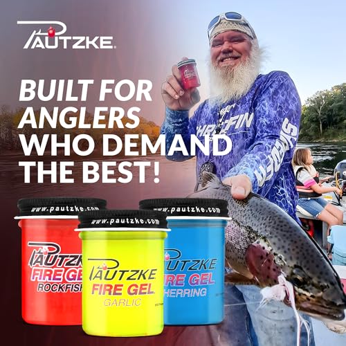 Pautzke Fire Gel Bait Scent Fishing Attractant, Long-Lasting Fish Scent Gel, Freshwater Saltwater Compatible, Strong Scent Trail, Easy Apply Lure Enhancer - color: 3-Squid