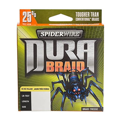 SpiderWire DuraBraid Braid Fishing Line - color: Hi-Vis Yellow, size: 10lb - 300yd